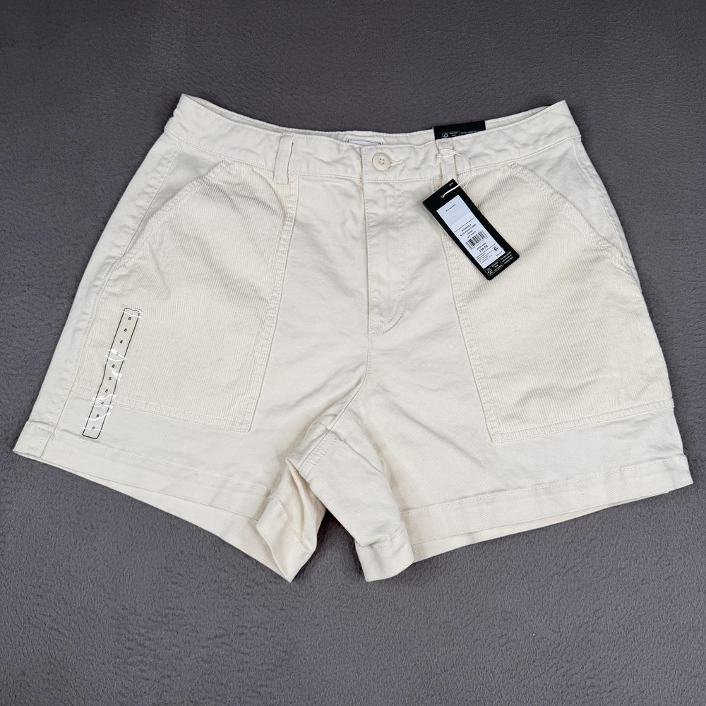 Alpine Design Shorts Womens 8 (31") Off White‎ Corduroy High Rise 5" Short $58